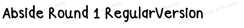 Abside Round 1 RegularVersion 1000字体转换